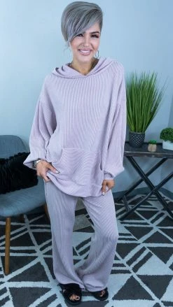 The ZigZag Stripe BOTTOMS Mauve Future Moves Pants [NO RETURNS]