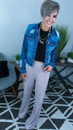 The ZigZag Stripe BOTTOMS Mauve Future Moves Pants [NO RETURNS]