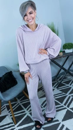 The ZigZag Stripe BOTTOMS Mauve Future Moves Pants [NO RETURNS]