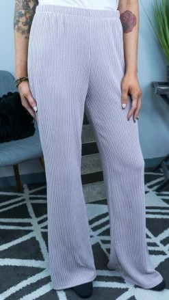 The ZigZag Stripe BOTTOMS Mauve Future Moves Pants [NO RETURNS]