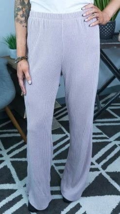 The ZigZag Stripe BOTTOMS Mauve Future Moves Pants [NO RETURNS]