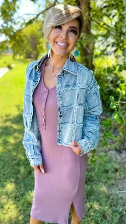 The ZigZag Stripe Mauve Rooftop Date Dress DRESSES