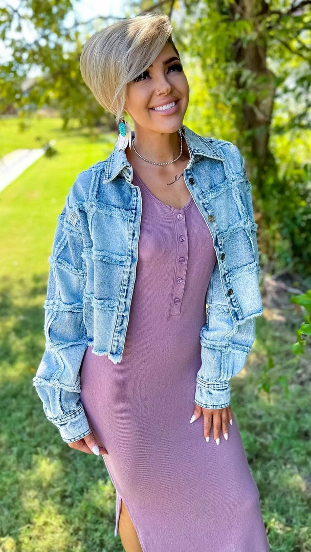 The ZigZag Stripe Mauve Rooftop Date Dress DRESSES