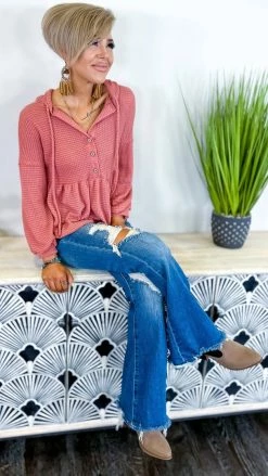 The ZigZag Stripe Mauve Sweet Nothing Top