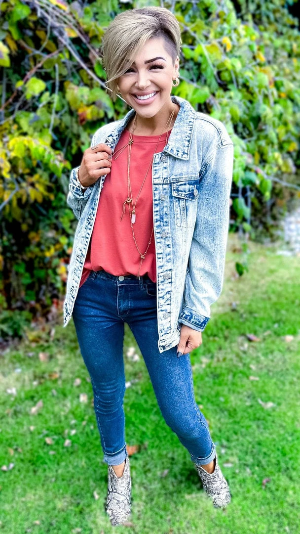 Southern Grace OUTERWEAR Miles Between Us Denim Jacket