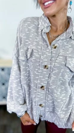 White Birch Shackets Mindful Meditation Shacket