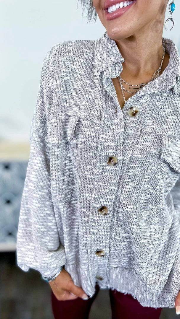 White Birch Shackets Mindful Meditation Shacket