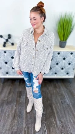 White Birch Shackets Mindful Meditation Shacket