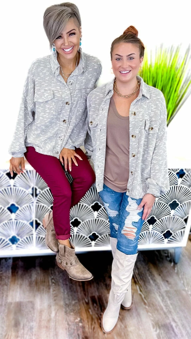 White Birch Shackets Mindful Meditation Shacket