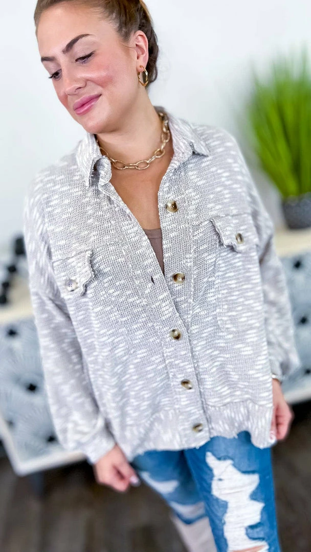 White Birch Shackets Mindful Meditation Shacket