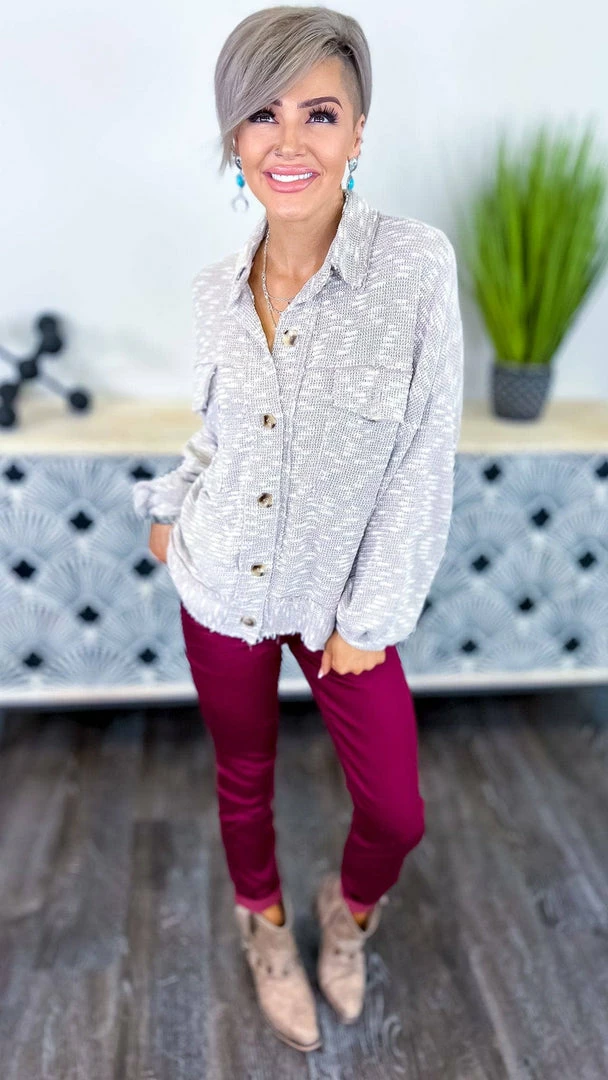 White Birch Shackets Mindful Meditation Shacket