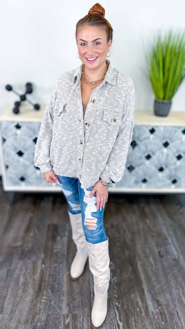 White Birch Shackets Mindful Meditation Shacket