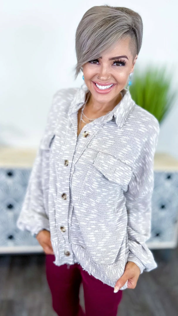 White Birch Shackets Mindful Meditation Shacket