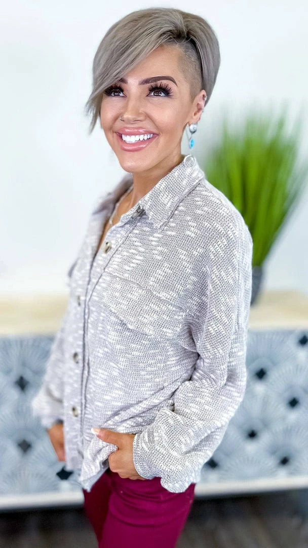 White Birch Shackets Mindful Meditation Shacket