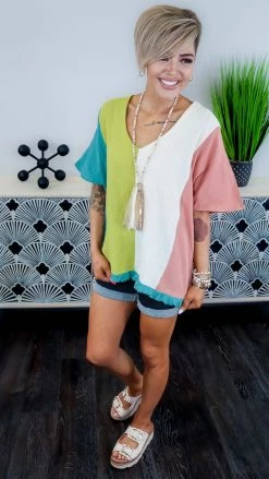 Umgee Mint Exact Promise Top [NO RETURNS] TOPS & TUNICS