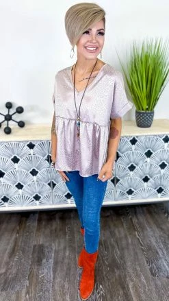 The ZigZag Stripe Mocha Leopard City Sleek Top