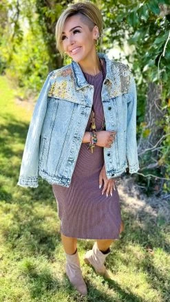 The ZigZag Stripe DRESSES Mocha Romantic Nights Dress