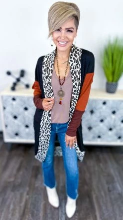 The ZigZag Stripe TOPS & TUNICS Mocha Stellar Time Tank