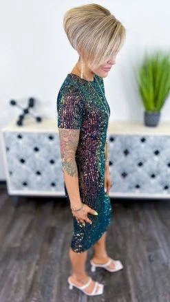 The ZigZag Stripe Multi Busy Slaying Dress