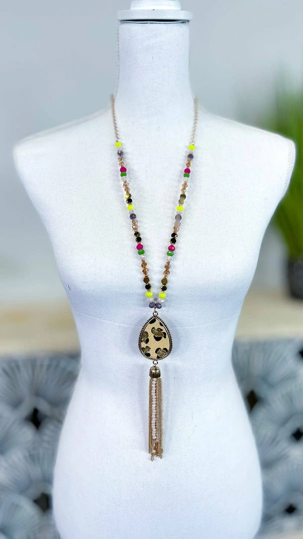 Your Fashion Wholesale Multi Lauryn Tassel Necklace ACCESSORIES