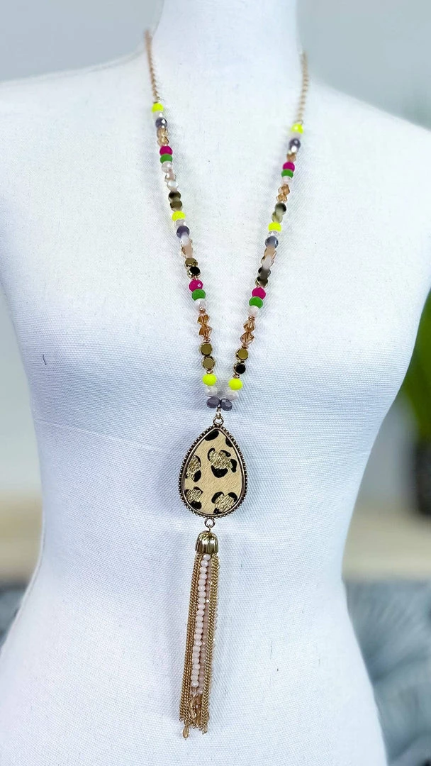 Your Fashion Wholesale Multi Lauryn Tassel Necklace ACCESSORIES