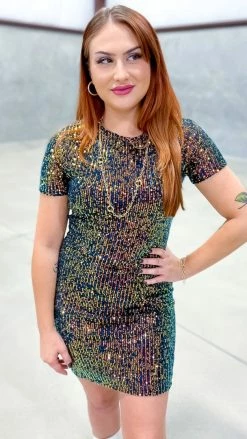 The ZigZag Stripe DRESSES Multi Power Pose Dress