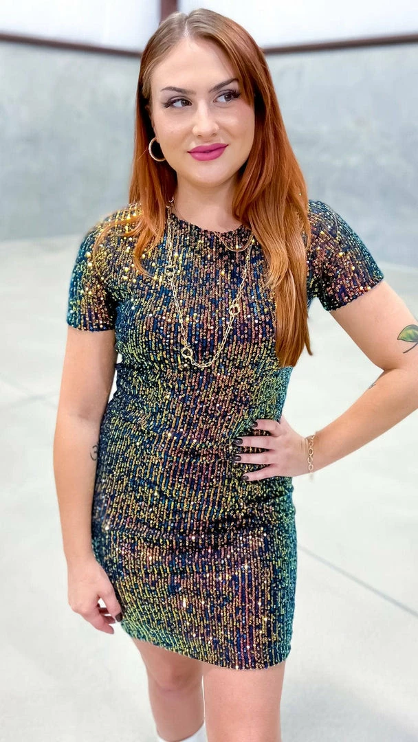 The ZigZag Stripe DRESSES Multi Power Pose Dress