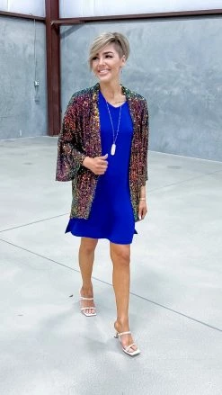 The ZigZag Stripe OUTERWEAR Multi Statement Maker Cardigan