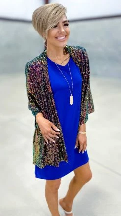 The ZigZag Stripe OUTERWEAR Multi Statement Maker Cardigan