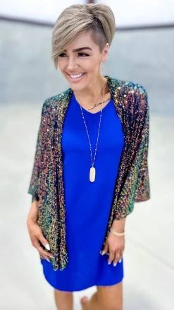 The ZigZag Stripe OUTERWEAR Multi Statement Maker Cardigan