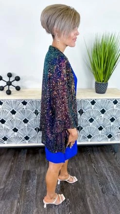 The ZigZag Stripe OUTERWEAR Multi Statement Maker Cardigan