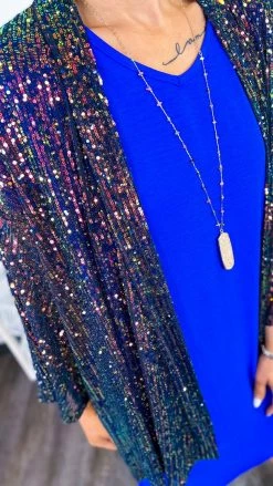 The ZigZag Stripe OUTERWEAR Multi Statement Maker Cardigan