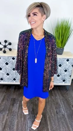 The ZigZag Stripe OUTERWEAR Multi Statement Maker Cardigan