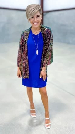 The ZigZag Stripe OUTERWEAR Multi Statement Maker Cardigan