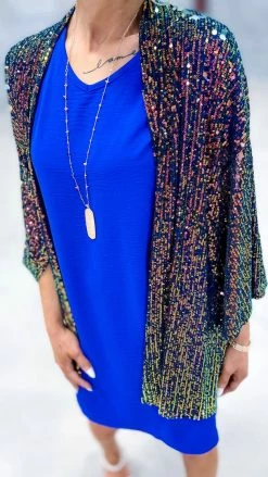 The ZigZag Stripe OUTERWEAR Multi Statement Maker Cardigan