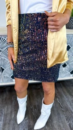 The ZigZag Stripe BOTTOMS Multi Your Birthday Skirt