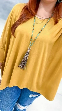 The ZigZag Stripe Mustard Indulge In Me Top