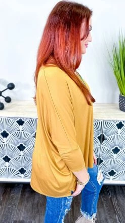 The ZigZag Stripe Mustard Indulge In Me Top