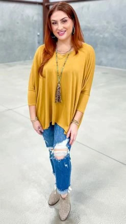 The ZigZag Stripe Mustard Indulge In Me Top