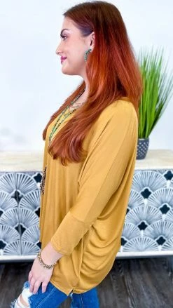 The ZigZag Stripe Mustard Indulge In Me Top