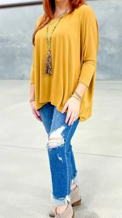 The ZigZag Stripe Mustard Indulge In Me Top