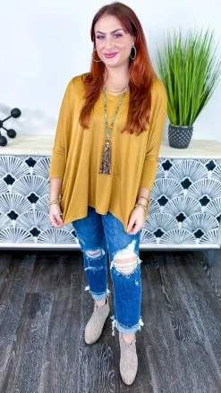 The ZigZag Stripe Mustard Indulge In Me Top