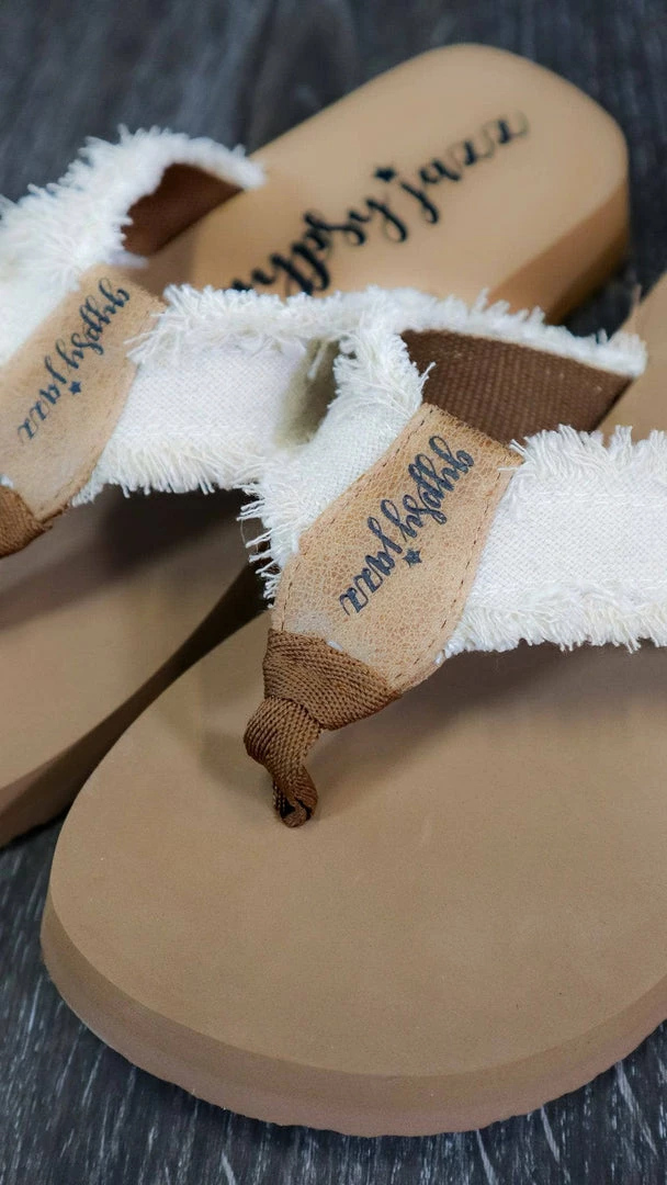 Very G SHOES Natural Encore Flip Flops