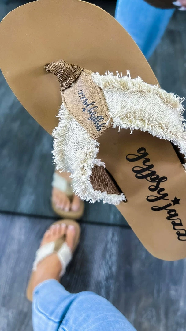 Very G SHOES Natural Encore Flip Flops