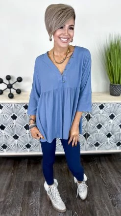 The ZigZag Stripe Navy Elite Leggings BOTTOMS