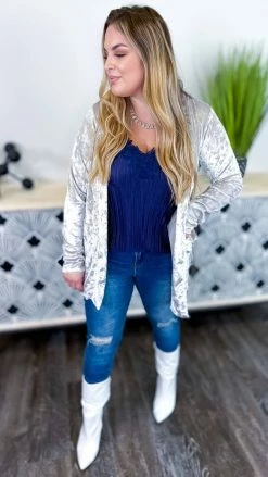 The ZigZag Stripe TOPS & TUNICS Navy Everyday Elegance Tank