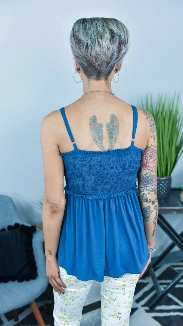 White Birch TOPS & TUNICS FINAL SALE // Navy Never A Doubt Top