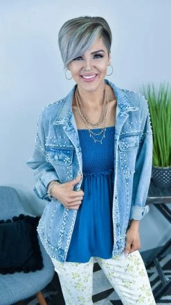 White Birch TOPS & TUNICS FINAL SALE // Navy Never A Doubt Top