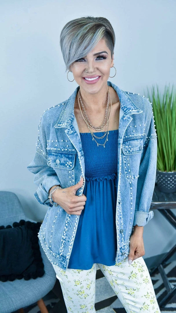 White Birch TOPS & TUNICS FINAL SALE // Navy Never A Doubt Top