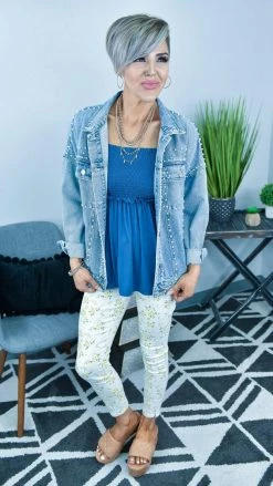 White Birch TOPS & TUNICS FINAL SALE // Navy Never A Doubt Top